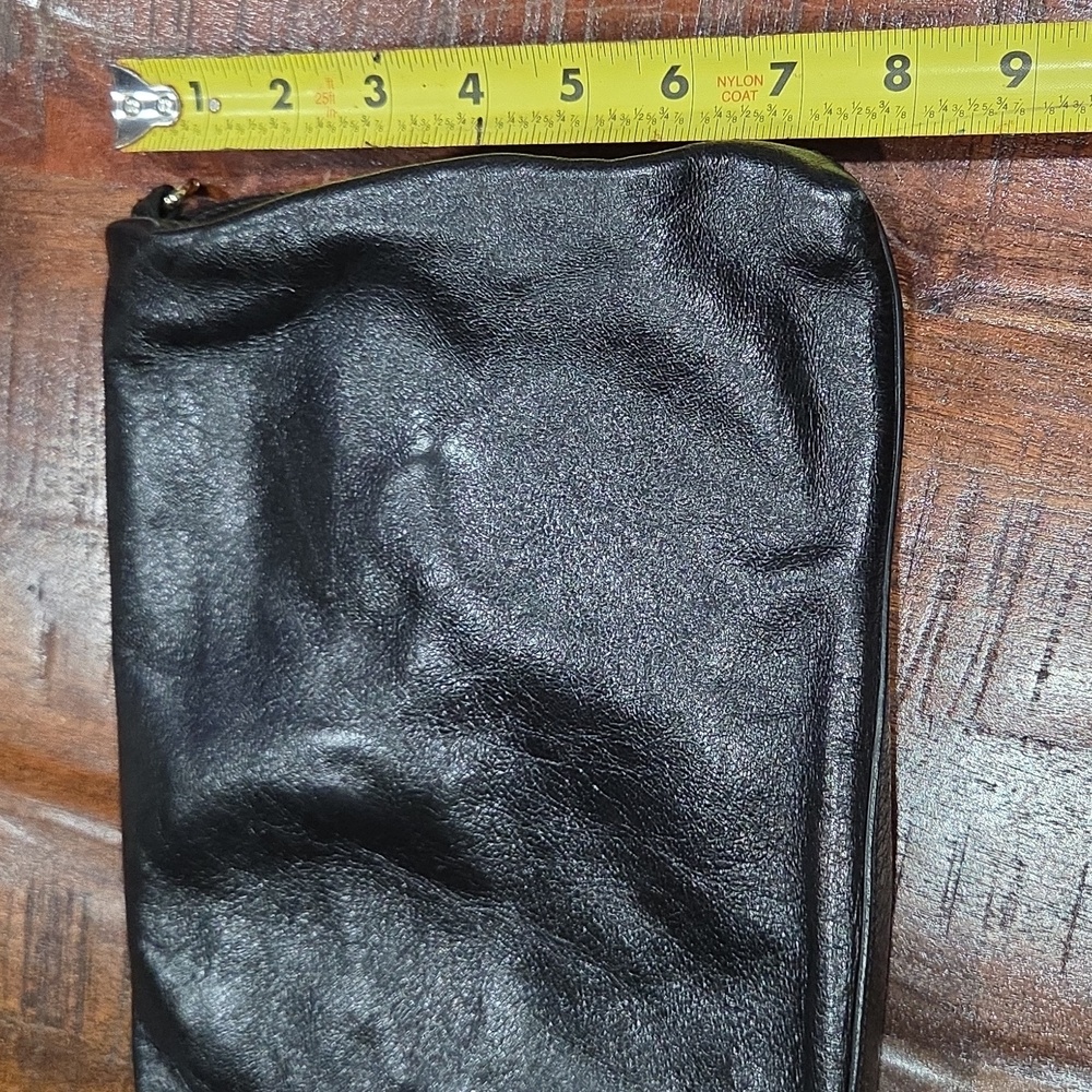 Tory Burch Black Leather Clutch Bag - Picture 4 of 12